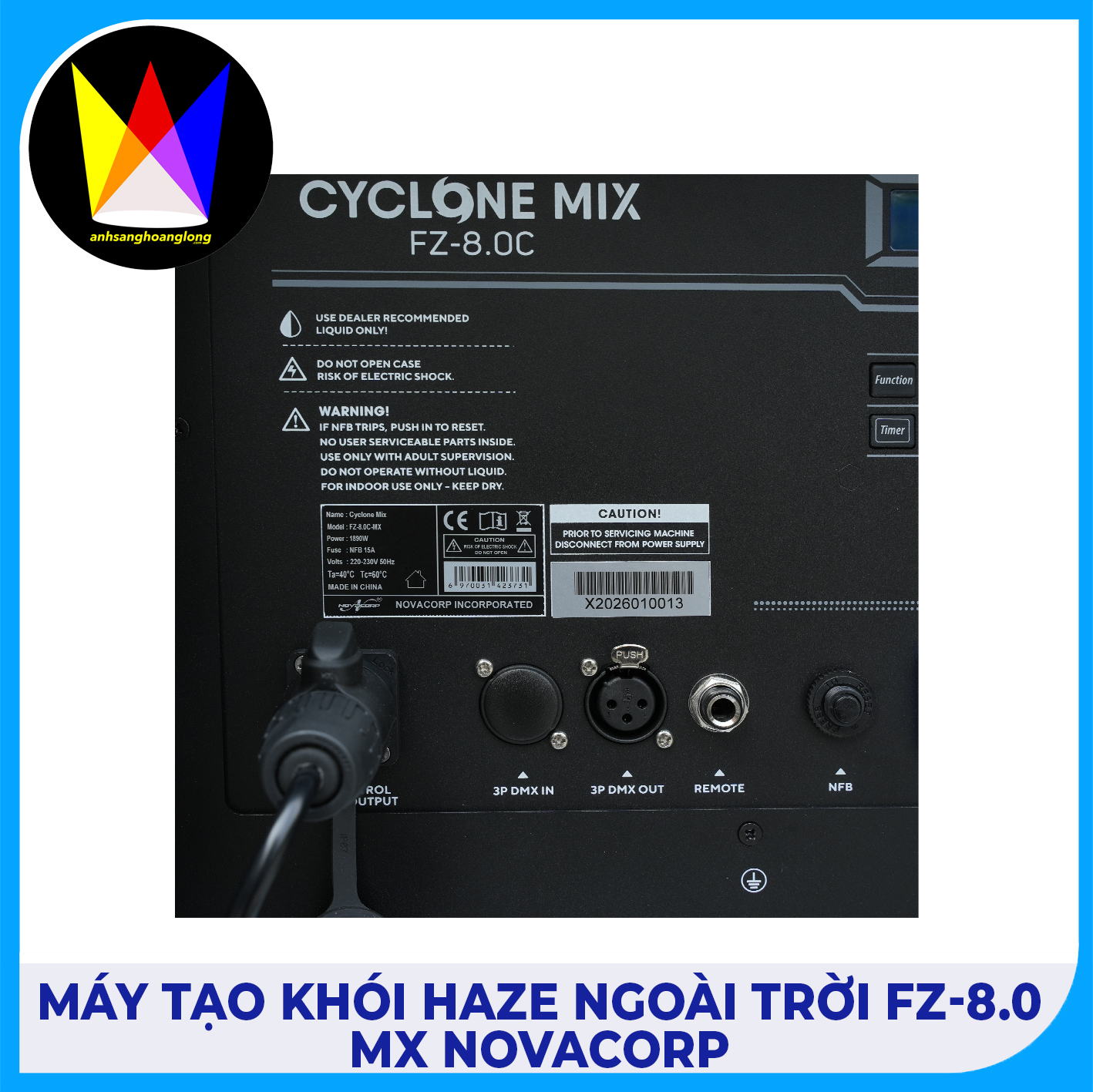 Máy Tạo Khói Haze Ngoài Trời FZ-8.0C-MX Novacorp