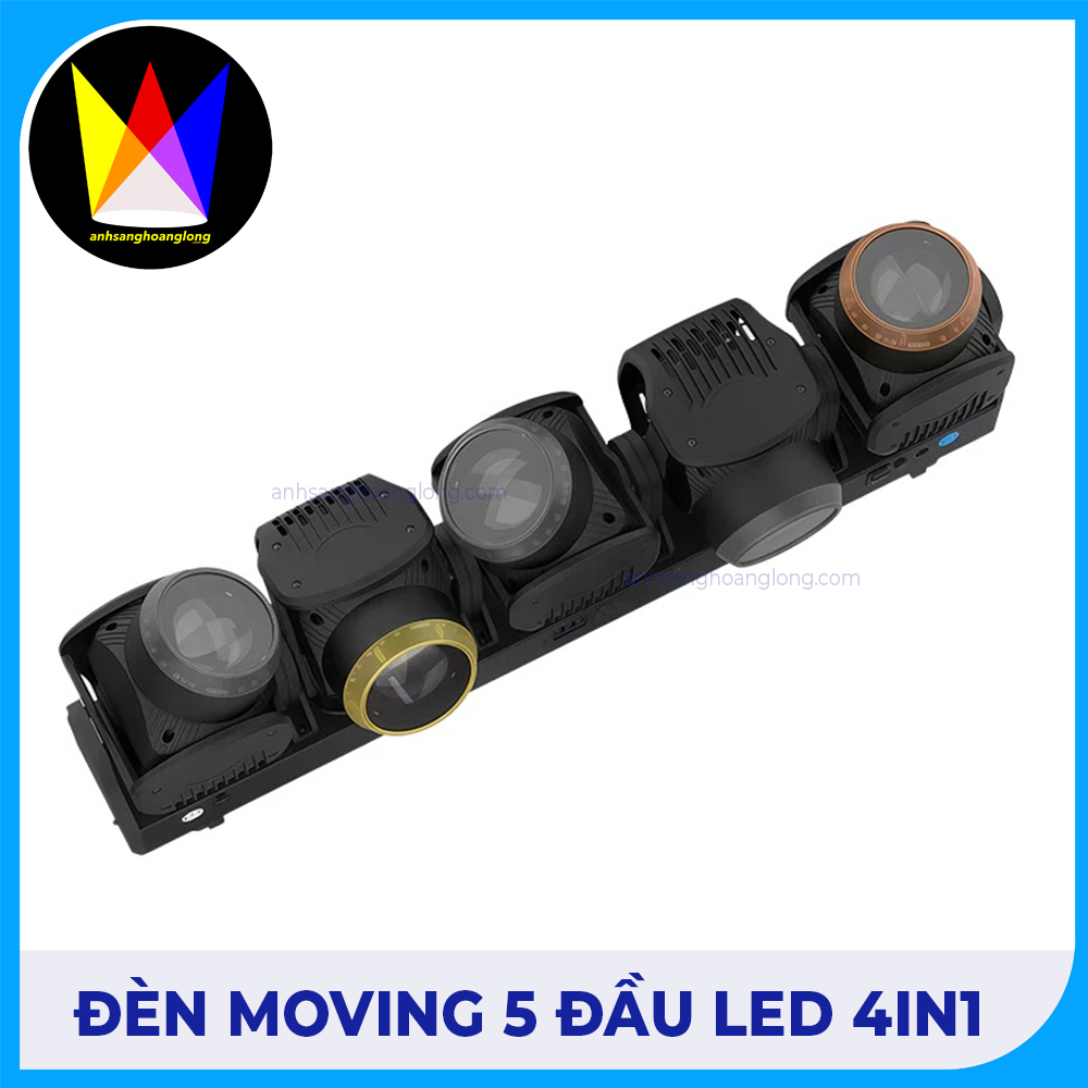 Đèn Moving 5 Đầu Led 4in1 - M Lighting