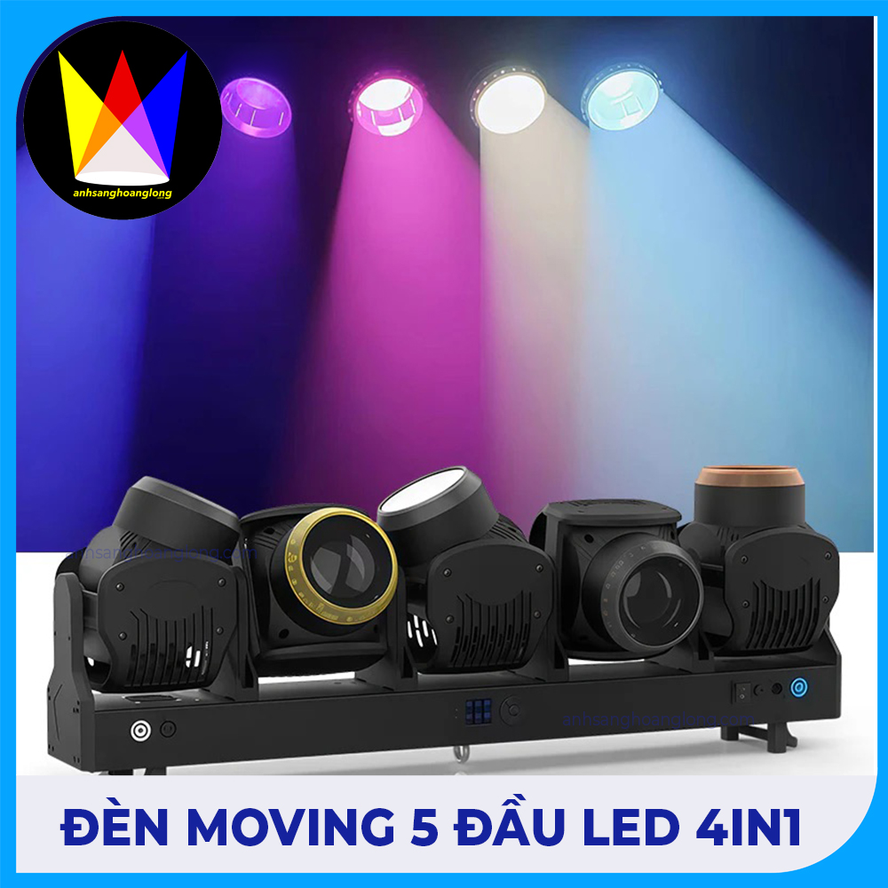 Đèn Moving 5 Đầu Led 4in1 - M Lighting