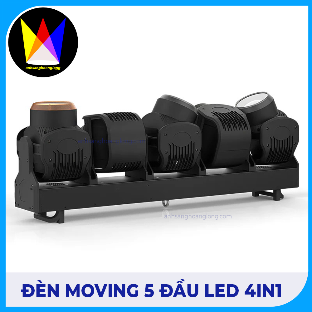 Đèn Moving 5 Đầu Led 4in1 - M Lighting