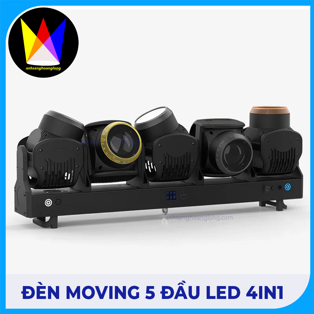 Đèn Moving 5 Đầu Led 4in1 - M Lighting