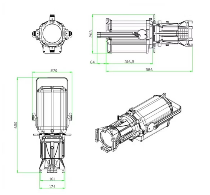 Đèn Profile Light 200w