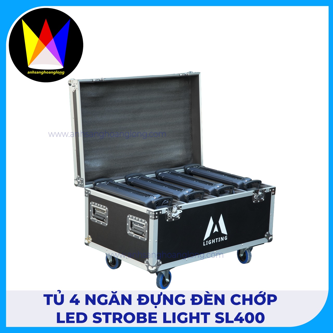 Tủ Bốn Ngăn Đựng Đèn Chớp Led Strobe Light ST400 - M Lighting