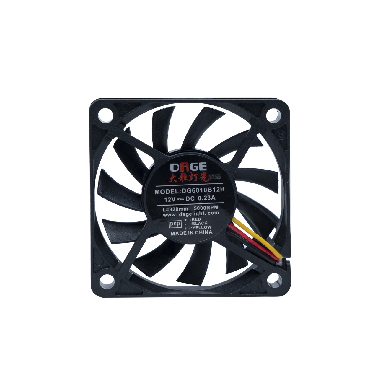 Quạt 12v DC 0.23A DAGE
