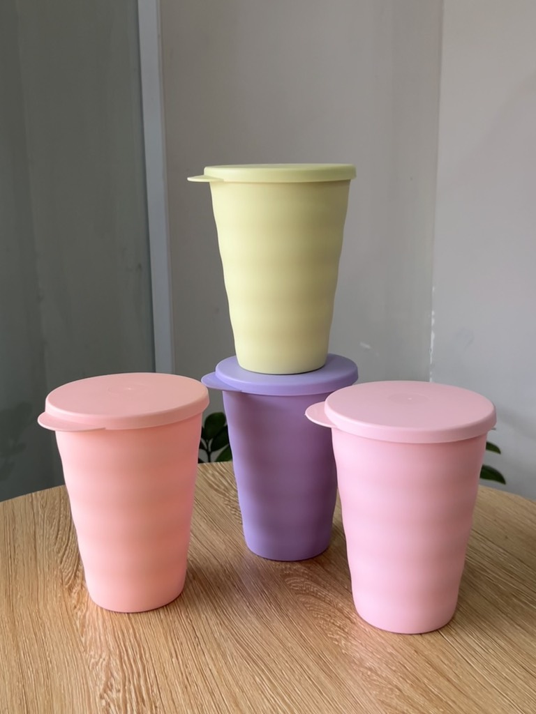 Cốc Tupperware Expression Tumbler  500ml - Có Nắp 4 Màu  - Tupperware Malaysia Chính Hãng