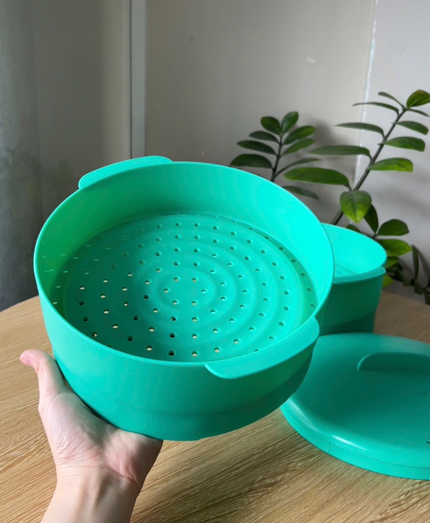TupMalay - Xửng hấp Tupperware 2 Tầng Steam It - xanh