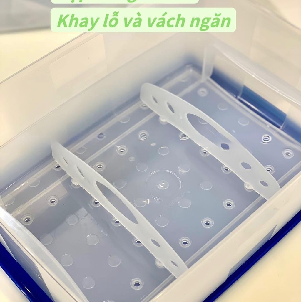 Hộp Tupperware Trữ Đông Có Khay Lót Đáy 5.7L - NEW TUPPERWARE Chính Hãng