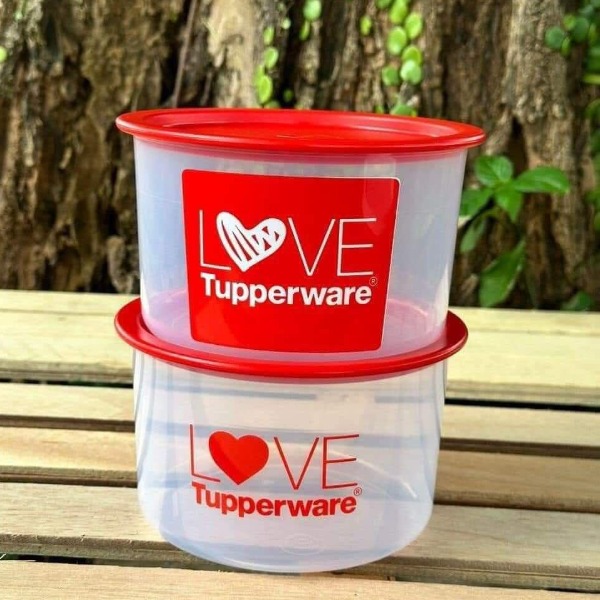 Tupmalay Hộp Mát Tròn Chữ Love Love one touch 950ml (01 Hộp)