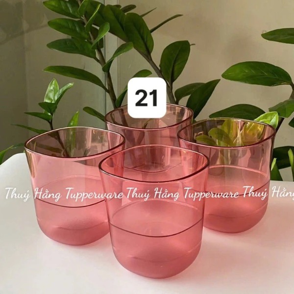 Cốc Tupperware 230ml - màu đỏ