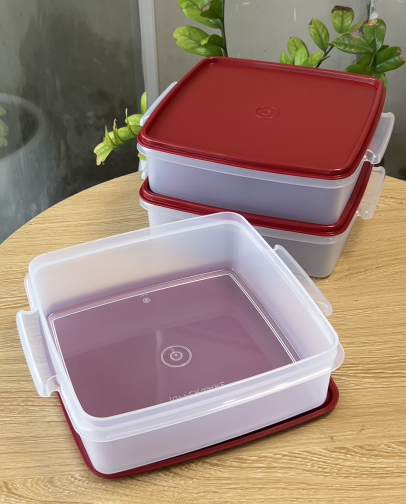 Hộp trữ khô Jumbo Goody Tupperware 2L có tay cầm đựng ngũ cốc, gạo nếp