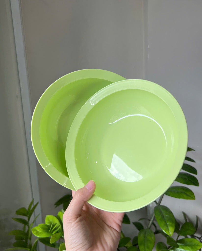 Dĩa/ đĩa Sâu Lòng Everyday Plate Set 4 Tupperware 4 Màu 17.5cm
