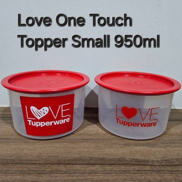Tupmalay Hộp Mát Tròn Chữ Love Love one touch 950ml (01 Hộp)