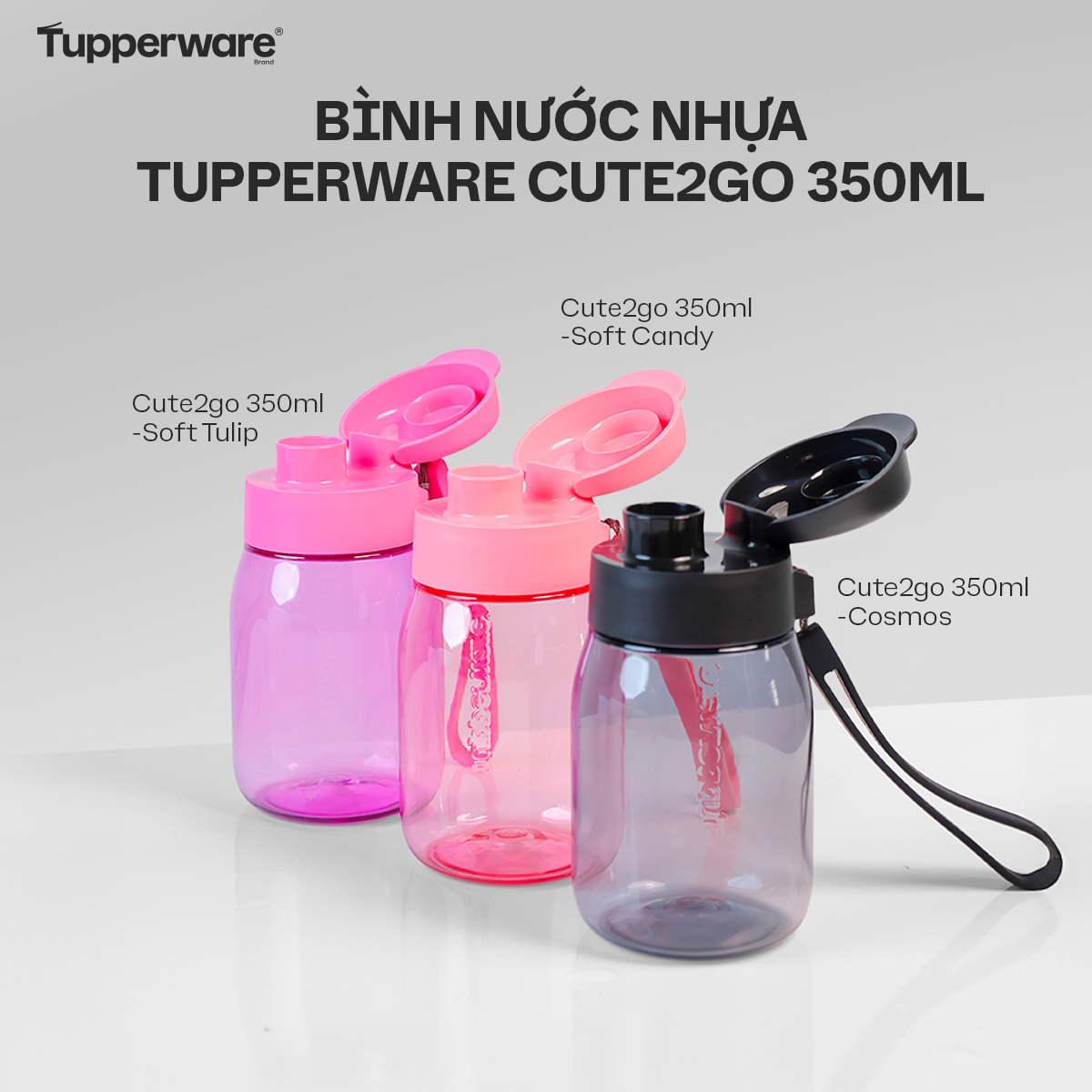 Bình Nước Tupperware Lohas Mini 350ml - New Tupperware Chính Hãng