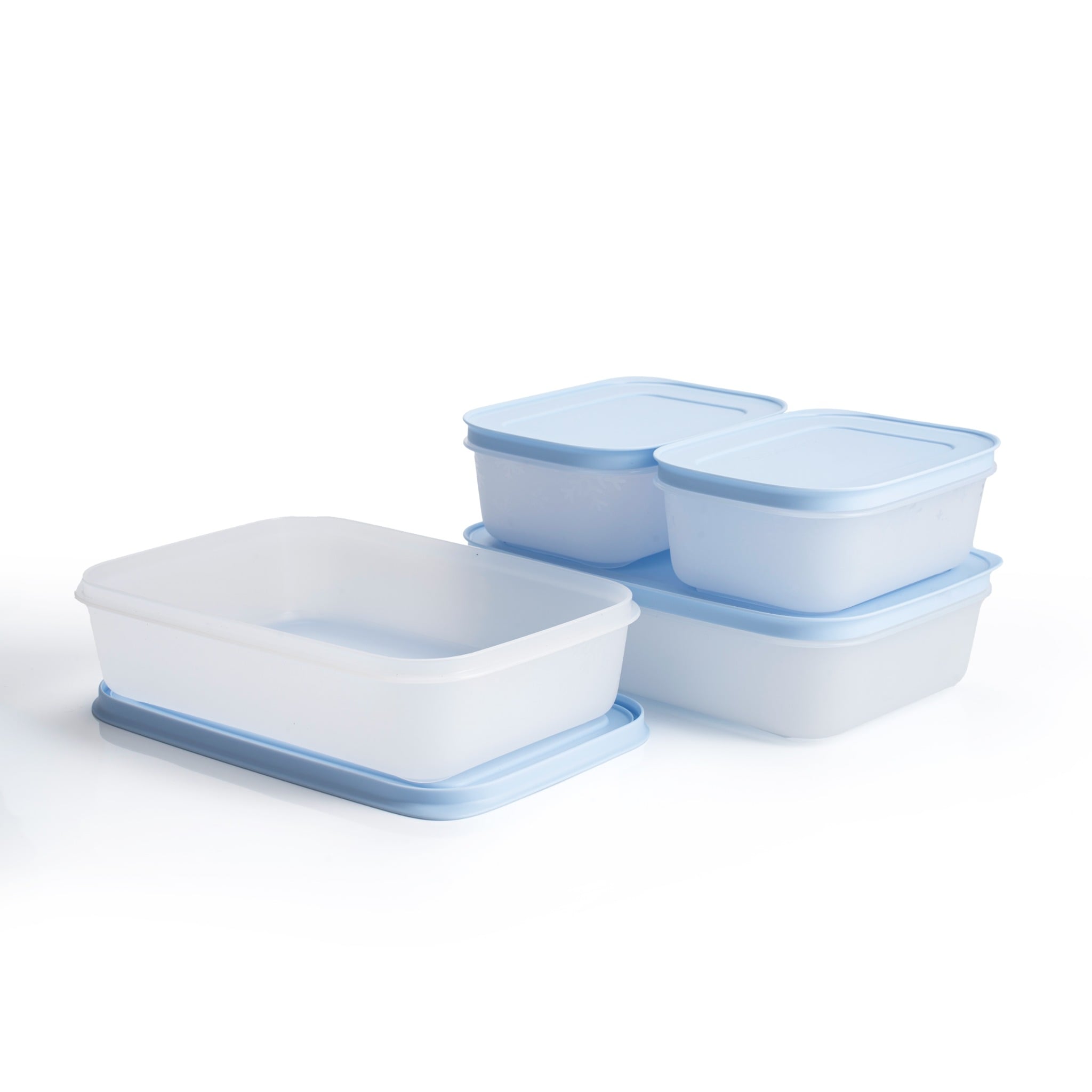 Bộ 4 Hộp Trữ Đông Tupperware Gen II 450ml & 1L Đông Dẻo Cao Cấp