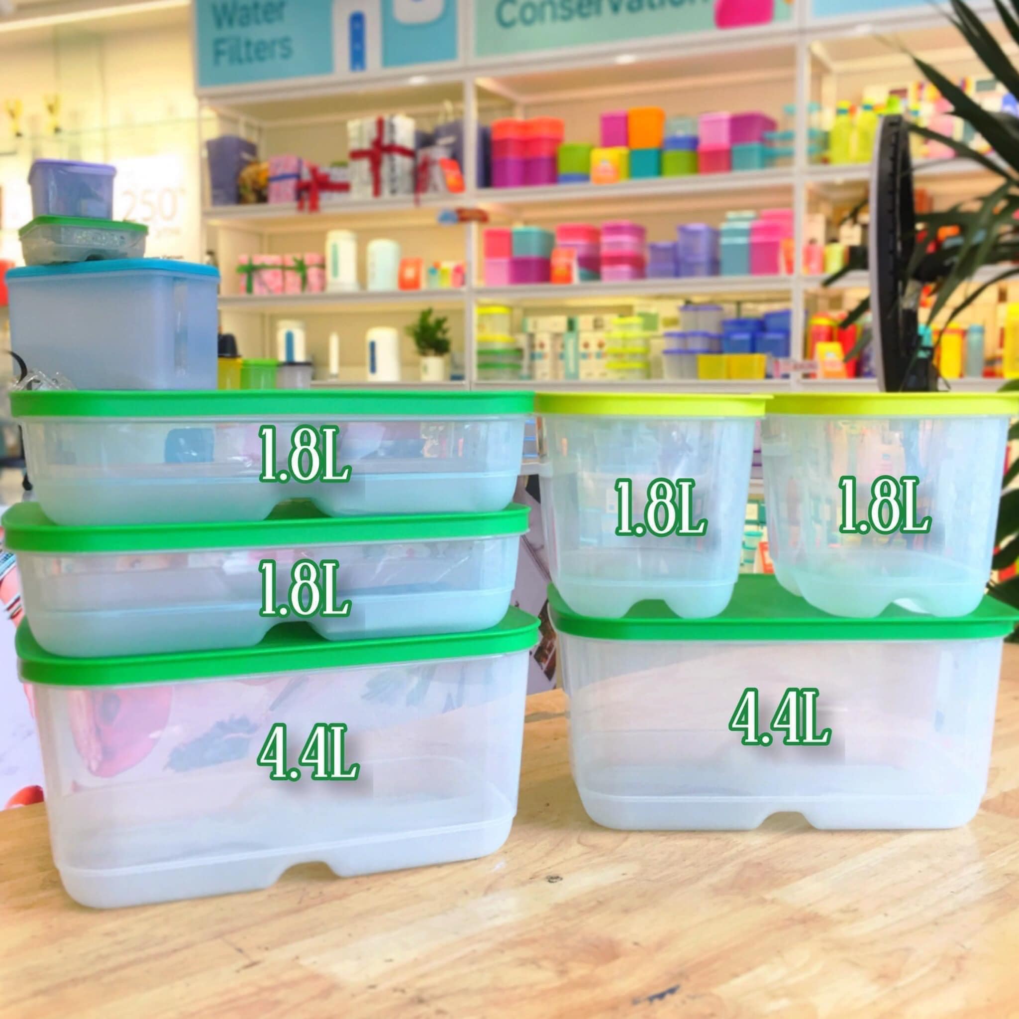 Combo Trọn Bộ Hộp Trữ Mát Tupperware Có Nút Hô Hấp VENTSMART 6 – Nhãn APAC