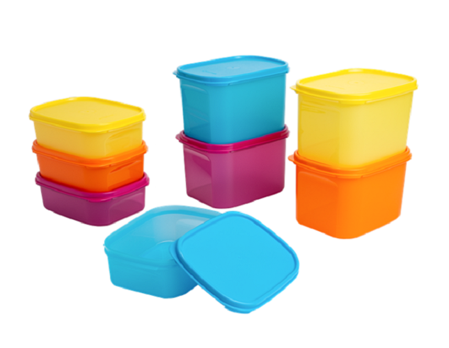 Bộ Hộp BQTP Tupperware Colorful Rectangular