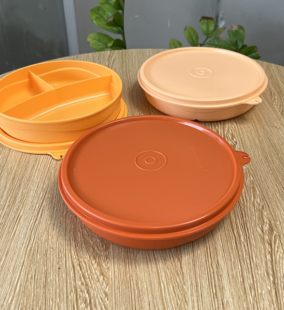 Hộp 3 ngăn cho bé Tupperware 350ml đựng cơm, trái cây mang đi học