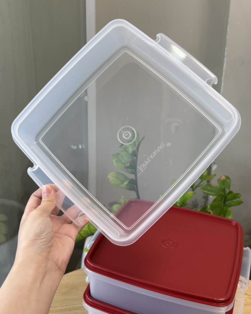 Hộp Tupperware Jumbo Goody 2L xếp gọn trong tủ bếp