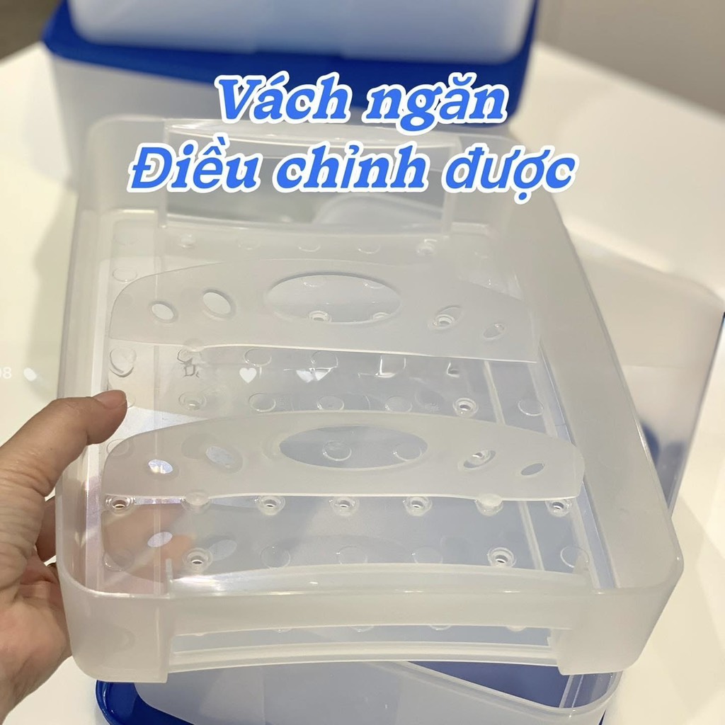 Hộp Tupperware Trữ Đông Có Khay Lót Đáy 5.7L - NEW TUPPERWARE Chính Hãng