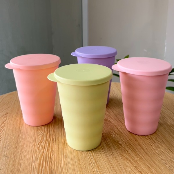 Cốc Tupperware Expression Tumbler  500ml - Có Nắp 4 Màu  - Tupperware Malaysia Chính Hãng