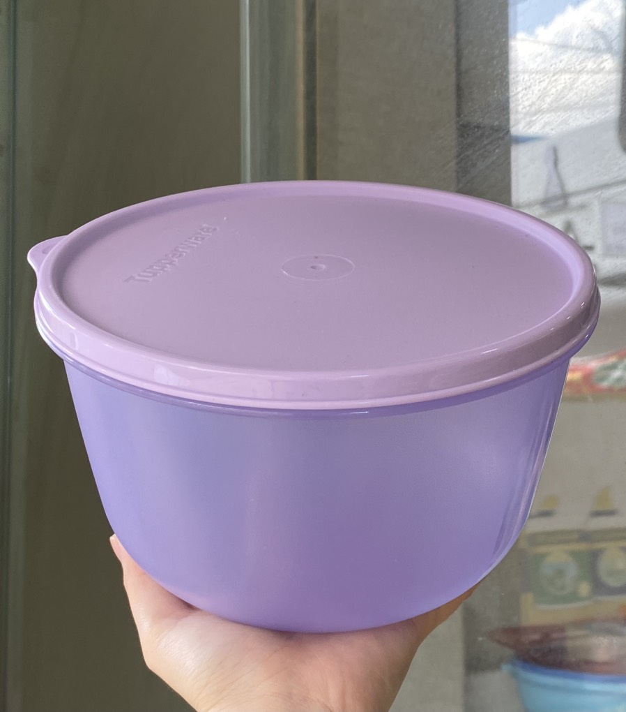 Tuptrung - Hộp Bowl tròn tươi mát Tupperware gồm hộp 1L + 1.5L + 2L