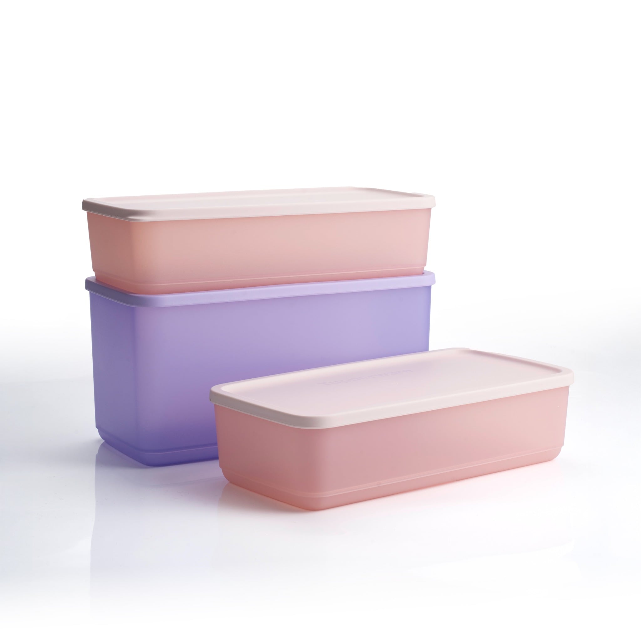 Hộp tupperware Trữ Mát Cubix Rectangle 1.4L - Màu Hồng - New Tupperware