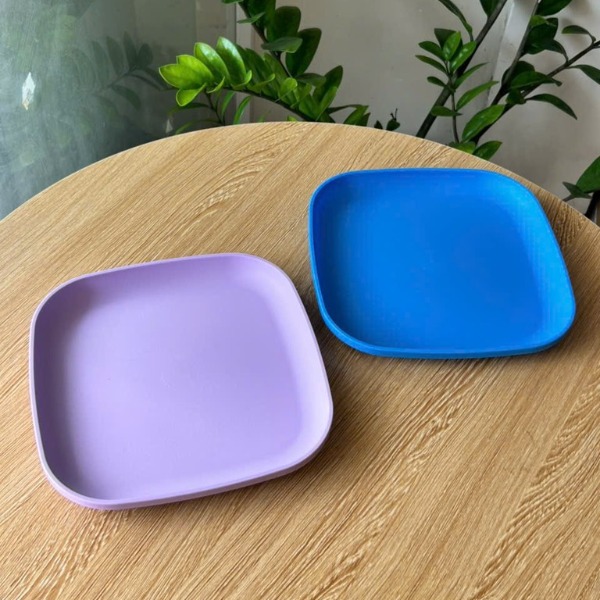 Combo Bộ Đĩa Tupperware Vuông 20cm -  4 Màu - Năm 2025 - Tupperware Trung Chính Hãng