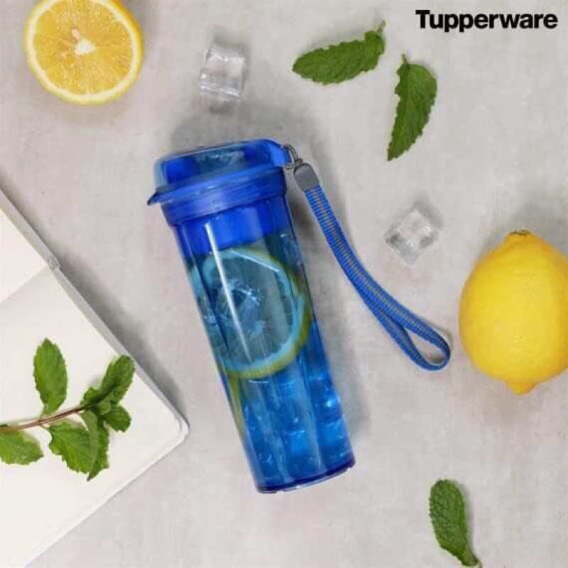 TupMalay - Drinking Flassk 600ml - Bình nắp bật 600ml full xanh