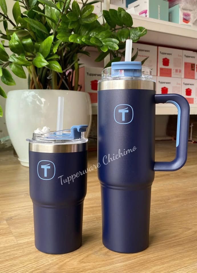 Ly Giữ Nhiệt Tupperware Big T 660ml / 1.1L - Có Ống Hút - Tupperware Trung Chính Hãng