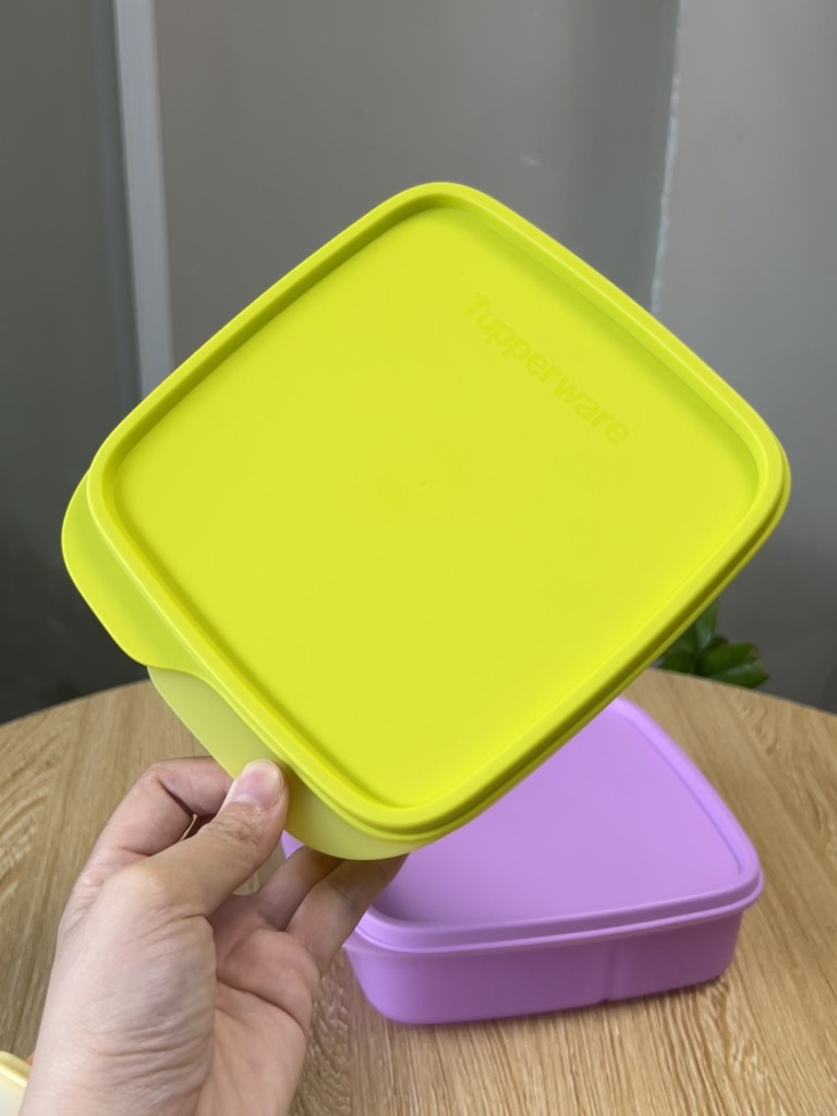 Nắp hộp cơm Fun Meal Box Tupperware gờ lớn dễ mở cho bé