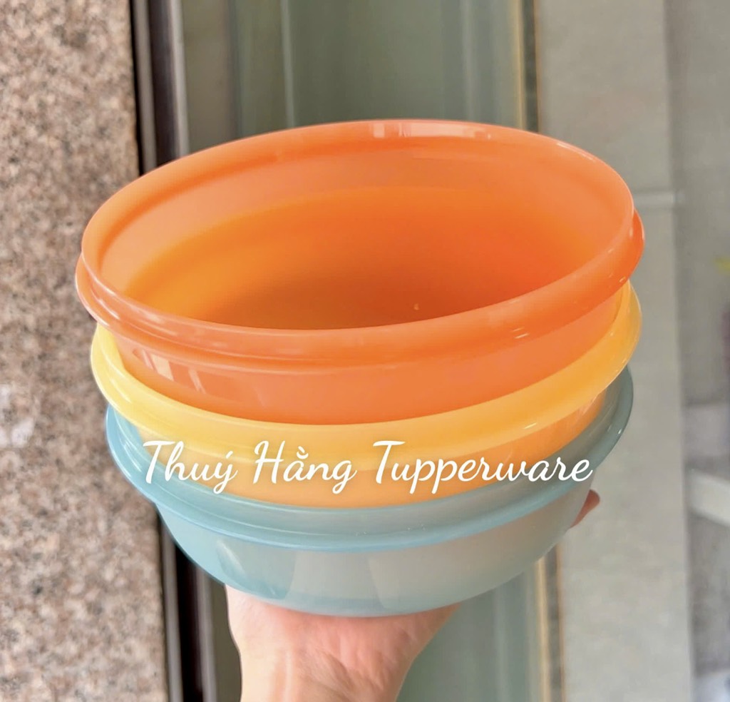 Bộ Hộp Bowl Tupperware 1L + 1.5L + 2L - Màu 2025 - Tupperware Trung Chính Hãng