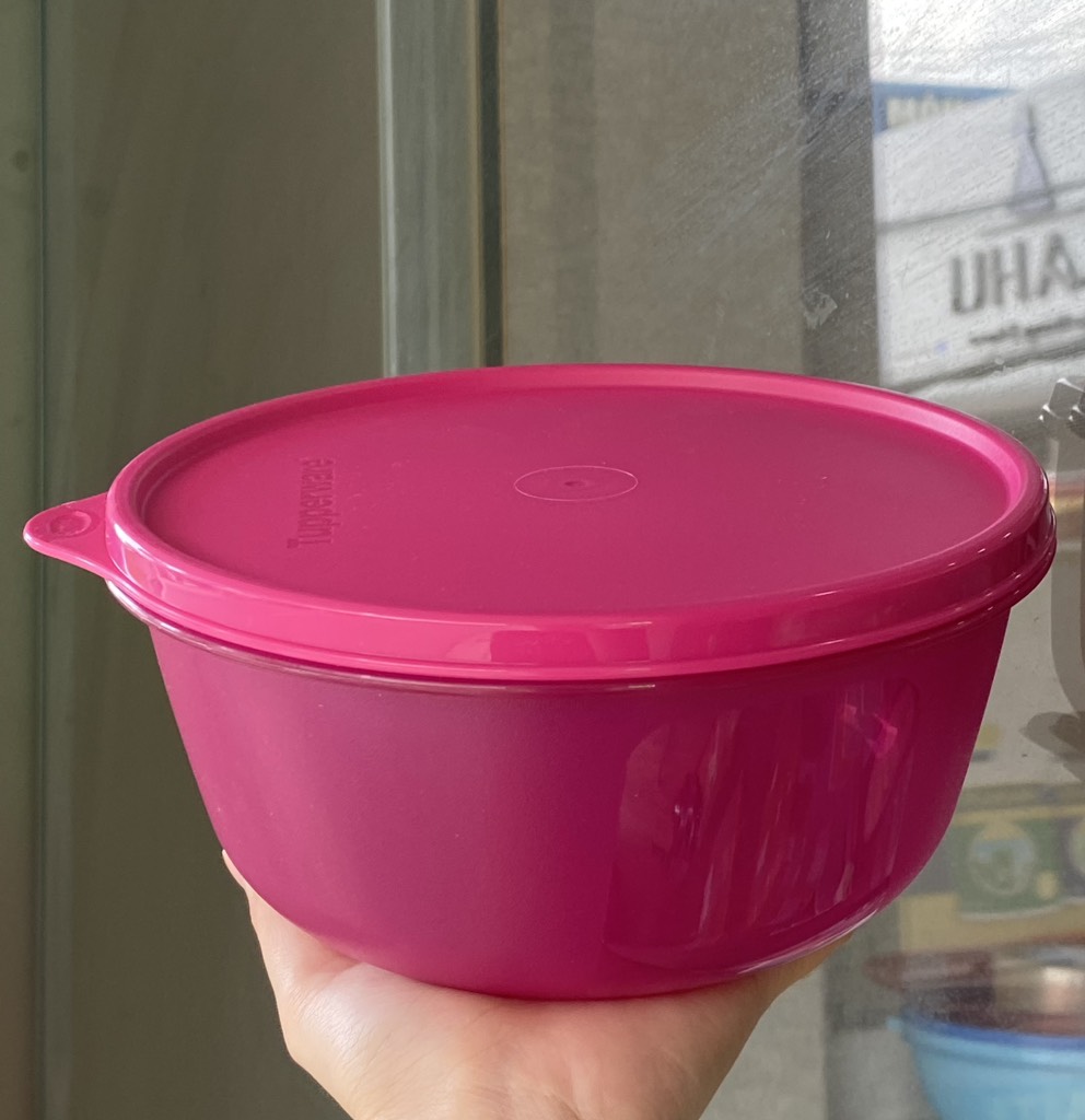 Tuptrung - Hộp Bowl tròn tươi mát Tupperware gồm hộp 1L + 1.5L + 2L