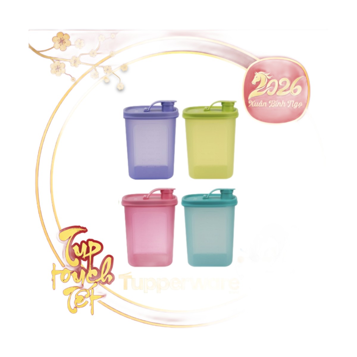 Bộ Bình Nước Tupperware Slim Line 1L