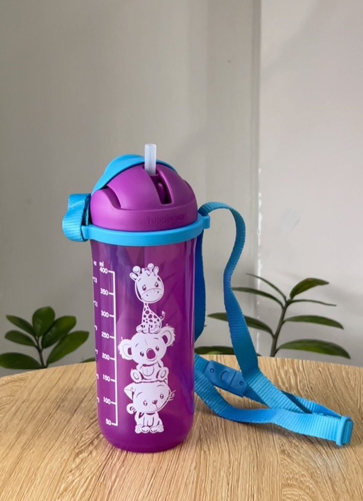 Bình Nước Tupperware Twinkle Straw Tumbler 500ml - Có Ống Hút + Quai Đeo - Tupperware Malaysia Chính Hãng