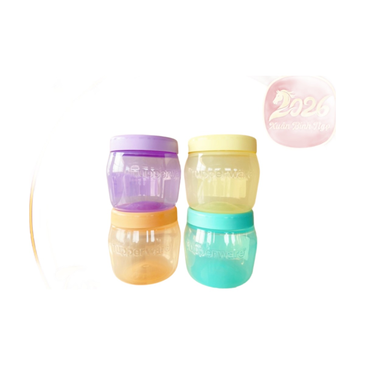 Bộ 4 Bình Đựng Tupperware Jar 325ml