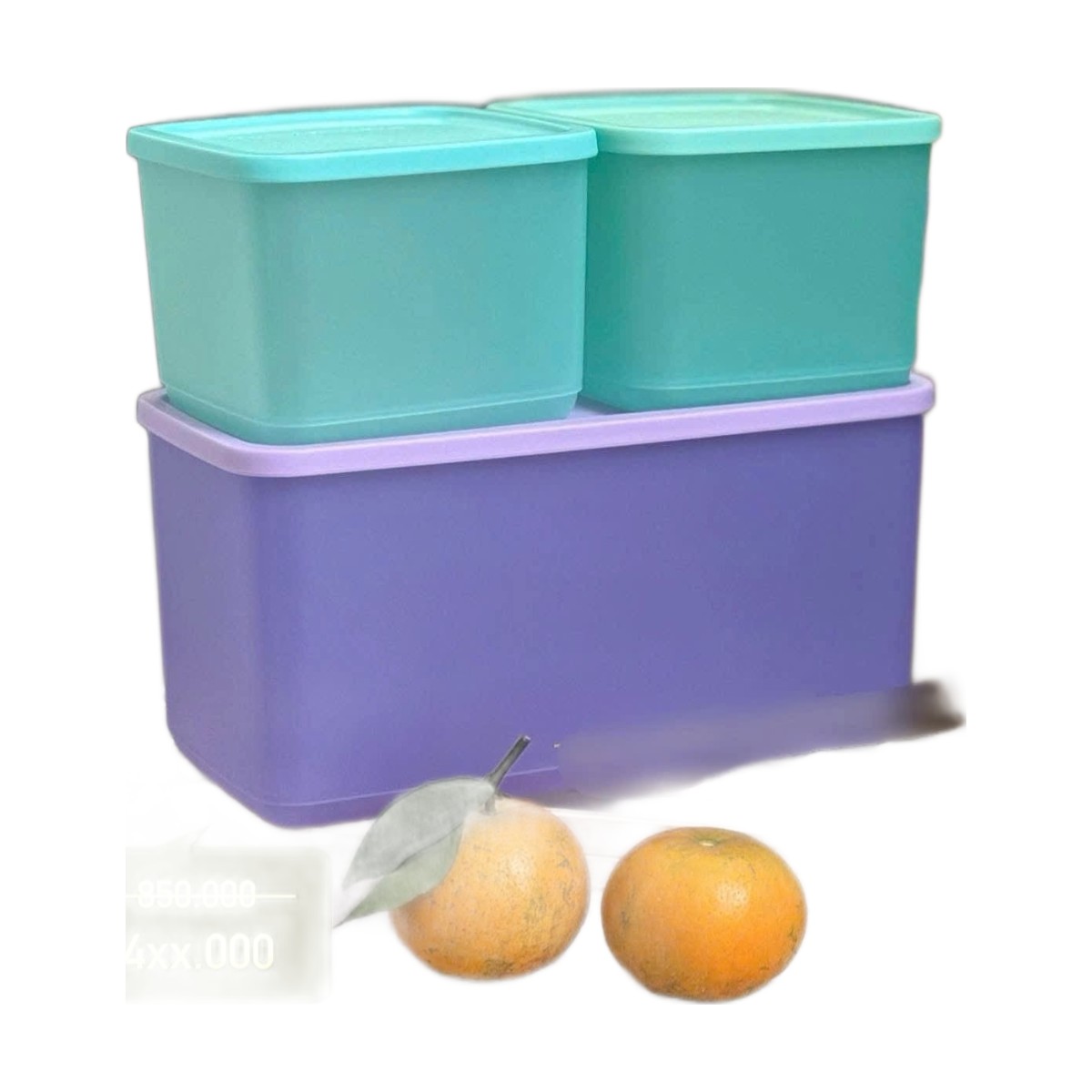 Bộ 3 Hộp Trữ Mát Tupperware Cubix Starter 3.1L & 1L