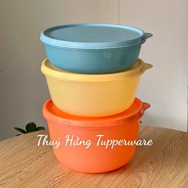 Bộ Hộp Bowl Tupperware 1L + 1.5L + 2L - Màu 2025 - Tupperware Trung Chính Hãng