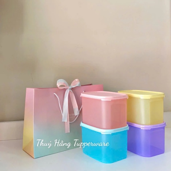 Bộ Hộp BQTP Tupperware Colorful Rectangular