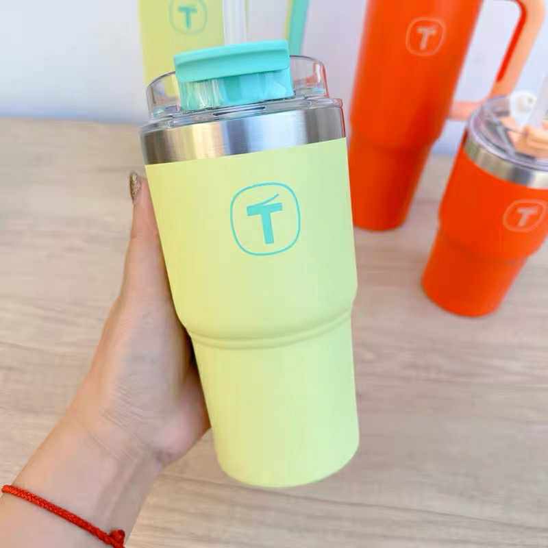 Tuptrung - Ly Giữ Nhiệt Tupperware Big T Có Ống Hút 660ml / 1.1L