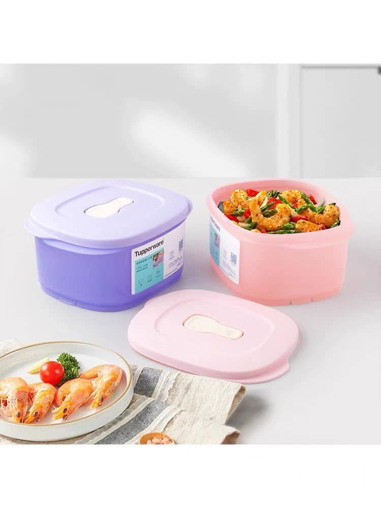 Tuptrung - Hộp đựng hình chữ nhật Crystalwave quay LVS 800ml