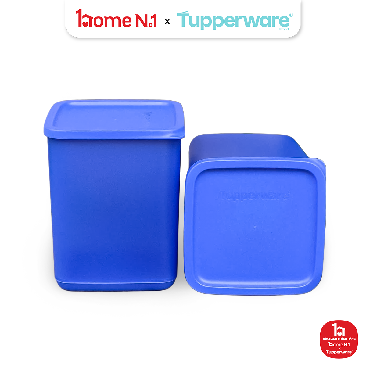 Bộ 8 Hộp Trữ Mát Tupperware Fresh Block Square 650ml, 1L, 1.8L