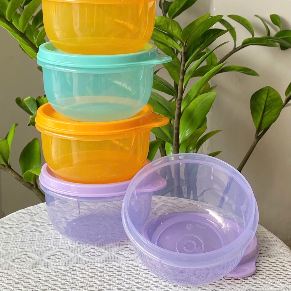 Tuptrung - Hộp Mát Bowl Tròn Thân Trong 260ml (01 Hộp)