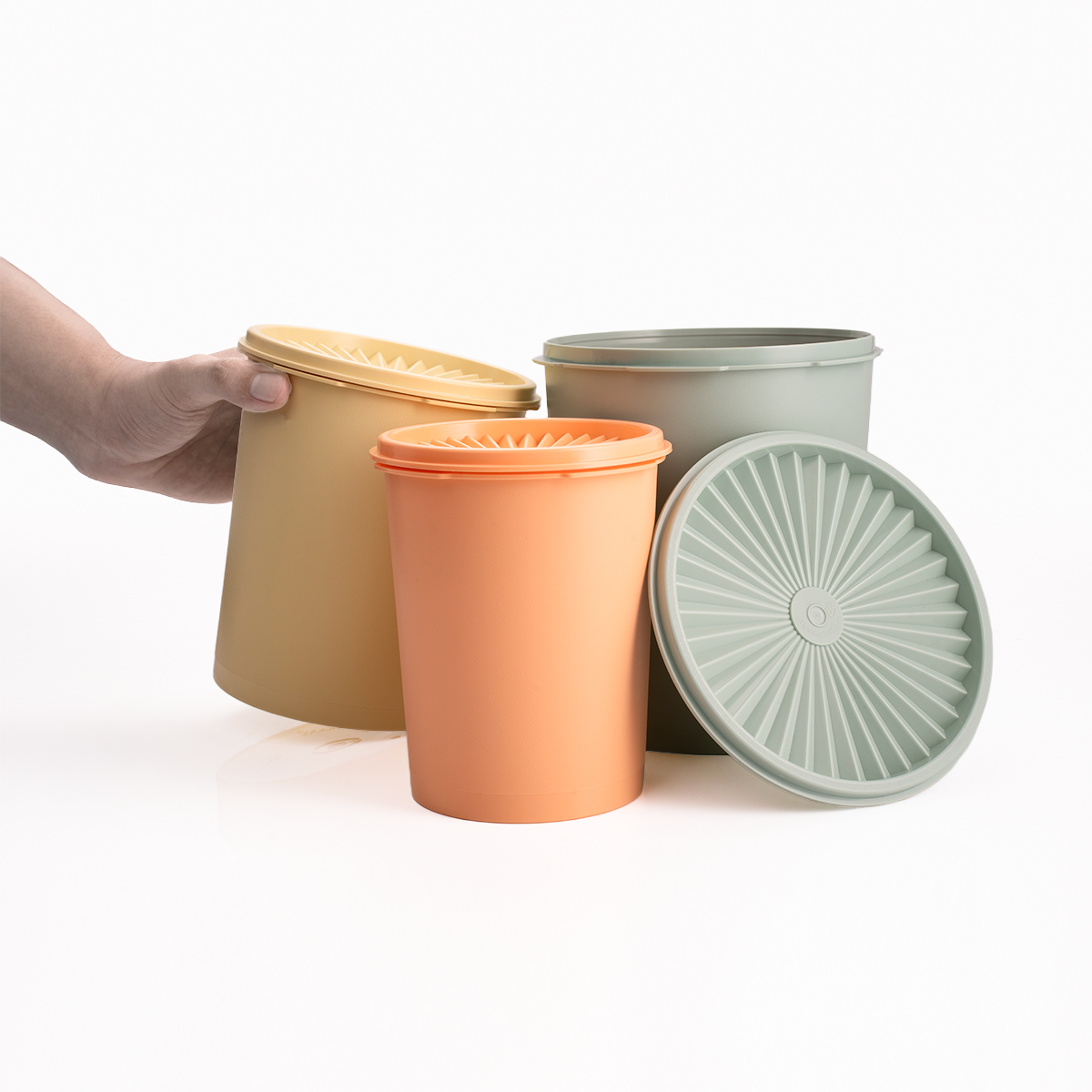 3 Hộp Đựng Thực Phẩm Tupperware Decorator 2.7L, 1.8L 1.2L - New Tupperware