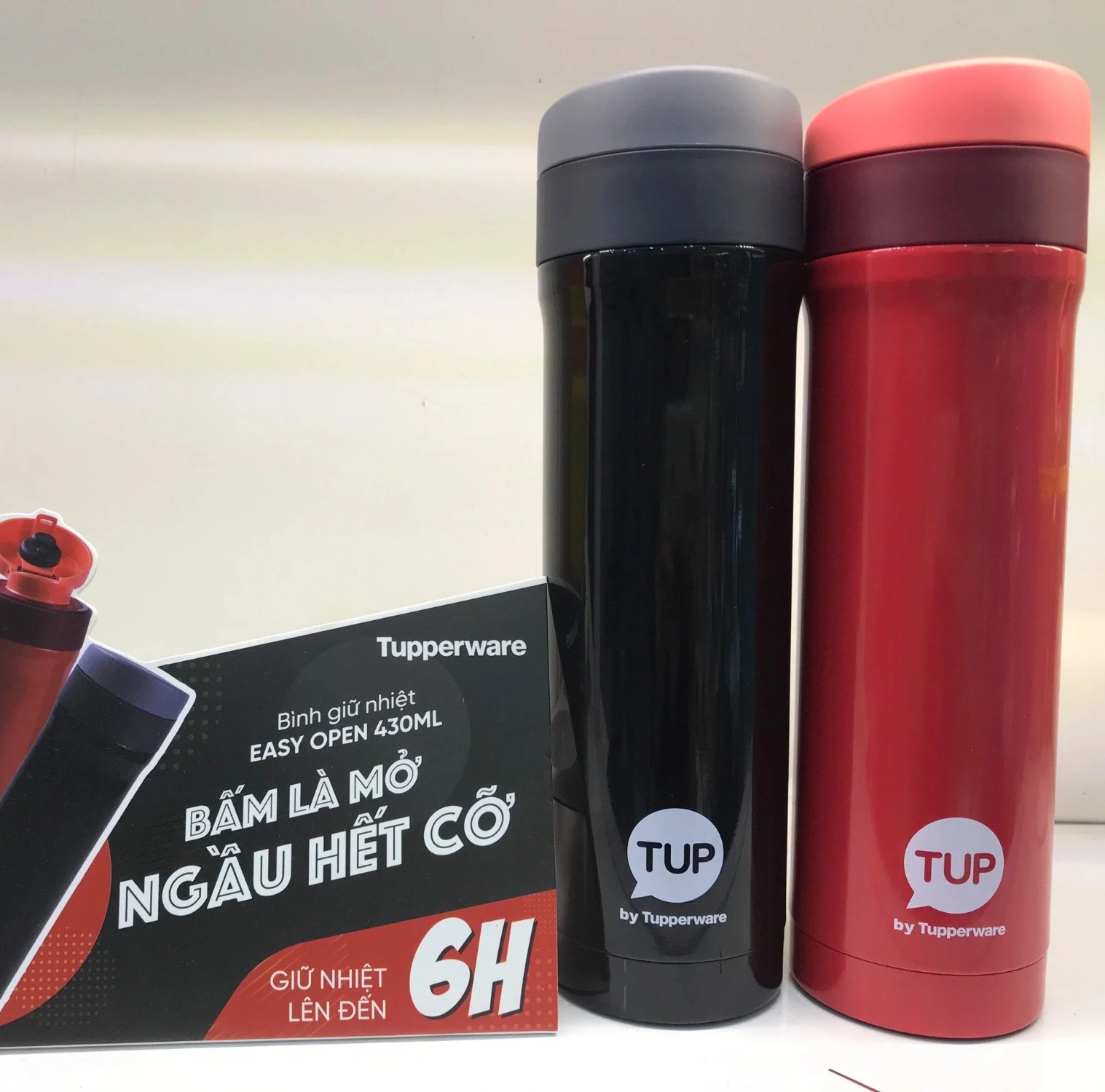 Bình giữ nhiệt Tupperware Easy Open 430ml