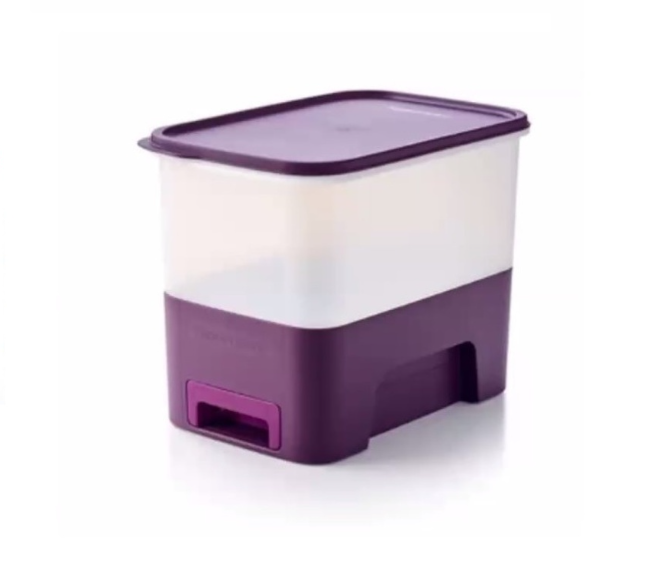 Combo Bộ Hộp Tupperware Bảo Quản Thực Phẩm One Touch Fresh 5 Hộp và Thùng Gạo Rice Smart Junior 5kg
