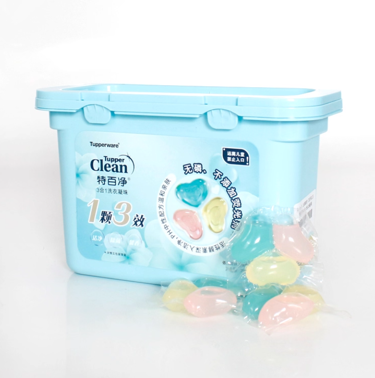 Tuptrung - Hạt giặt 3 trong 1 chính hãng Tupperware làm sạch và khử trùng bằng enzyme hoạt tính mà không có chất huỳnh quang