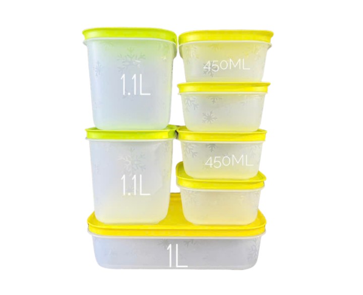 Hộp Tupperware Trữ Đông 1.1L- Đông Thân Trong Nắp Cốm - Tupperware Trung Chính Hãng