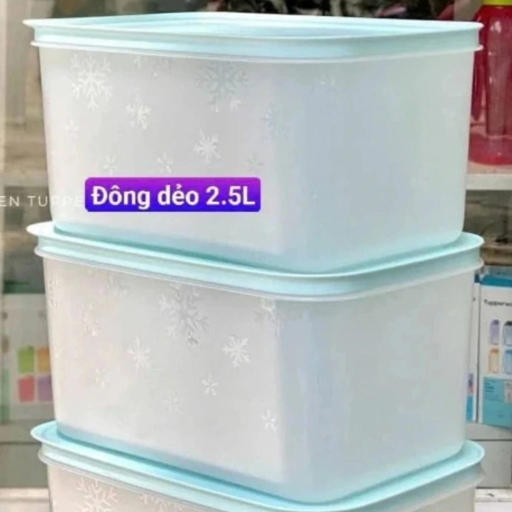 Hộp Đông Dẻo Tupperware 2.5L - trắng