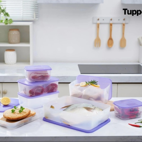 Bộ 7 Hộp Tupperware Trữ Đông Freezermate Essentail 650ml-1.5L-2.3L-3.1L -Tupperware Chính Hãng