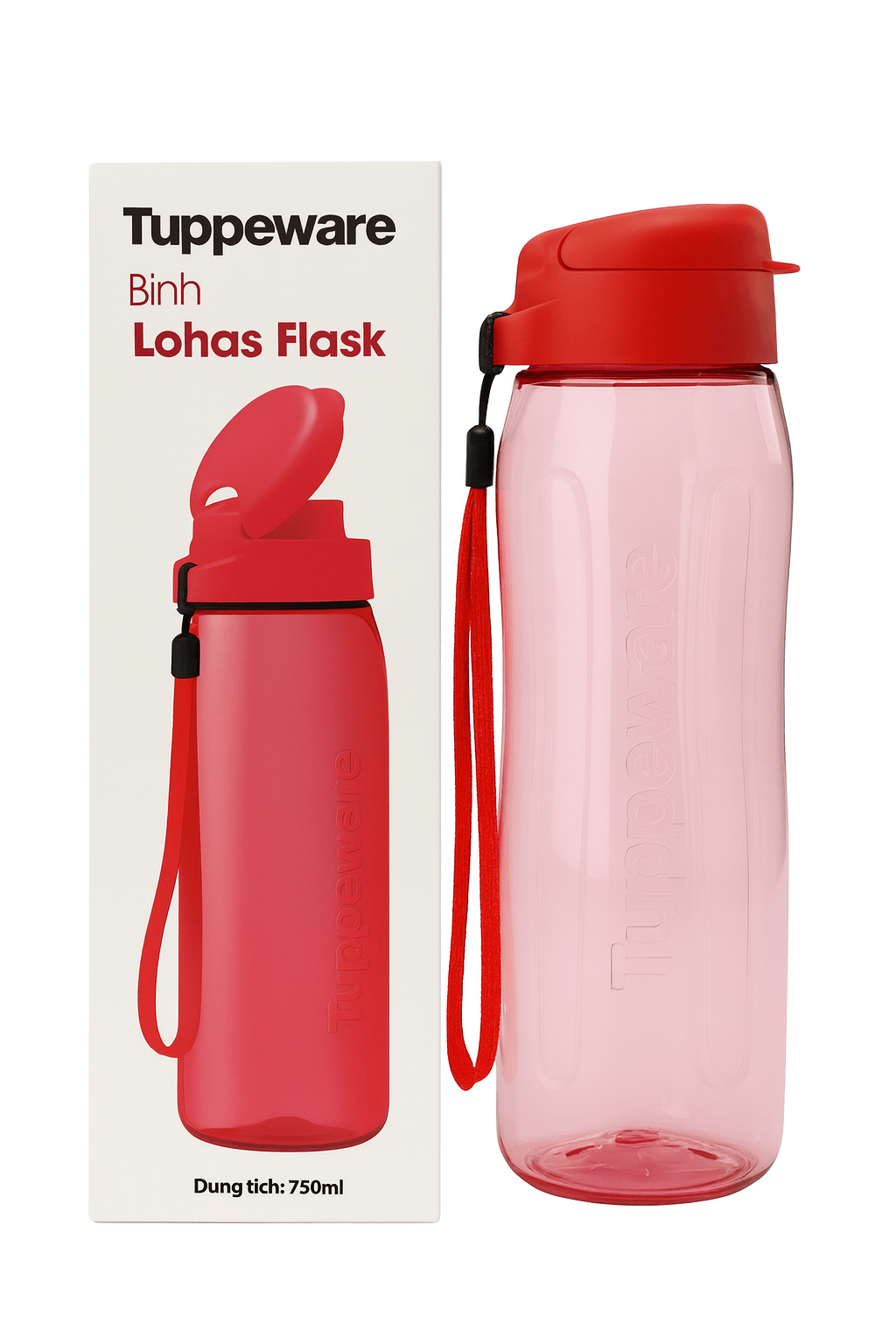 Bình nước Tupperware Lohas Flask 750ml -New Tupperware Chính Hãng